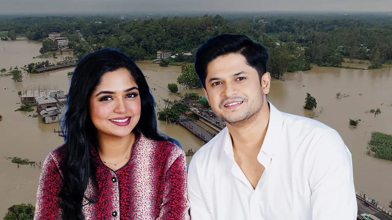 বন্যায় মানুষের সঙ্গে পশুপাখির পাশেও থাকার আহ্বান নিলয়-হিমির