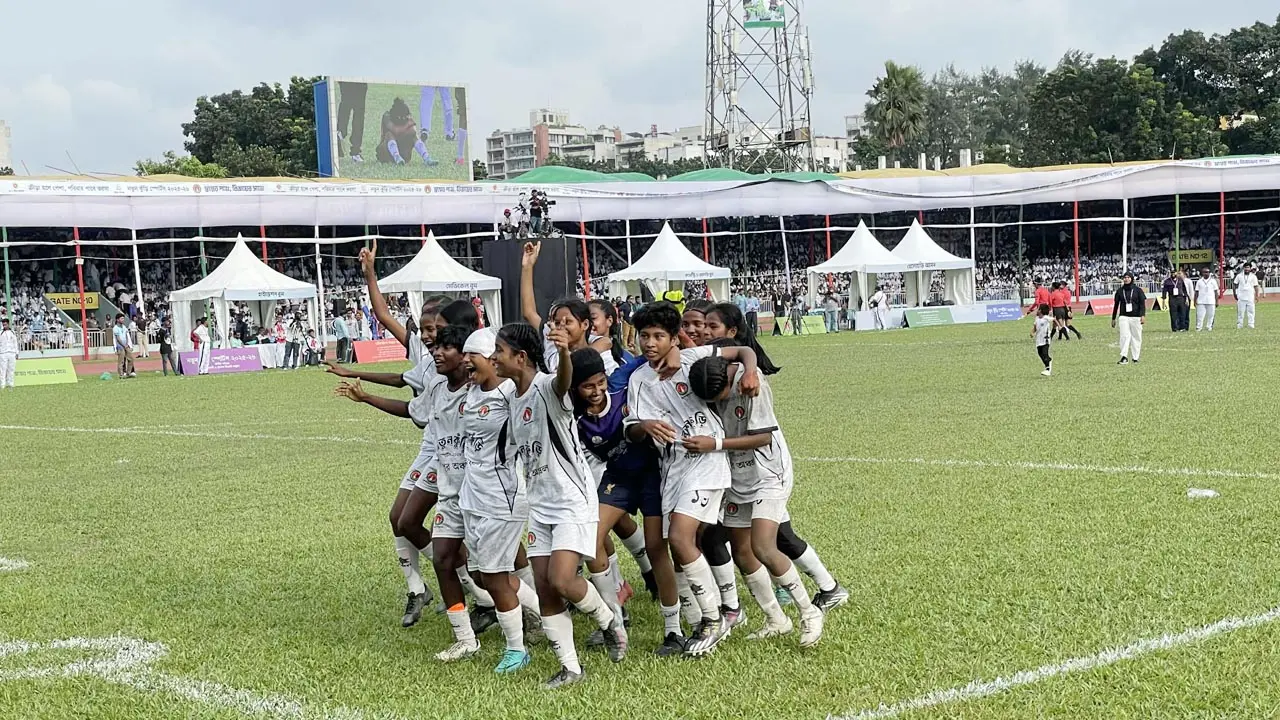 নতুন কুঁড়ি স্পোর্টস : ফুটবলে বালক বিভাগে চ্যাম্পিয়ন সিলেট, বালিকায় রংপুর