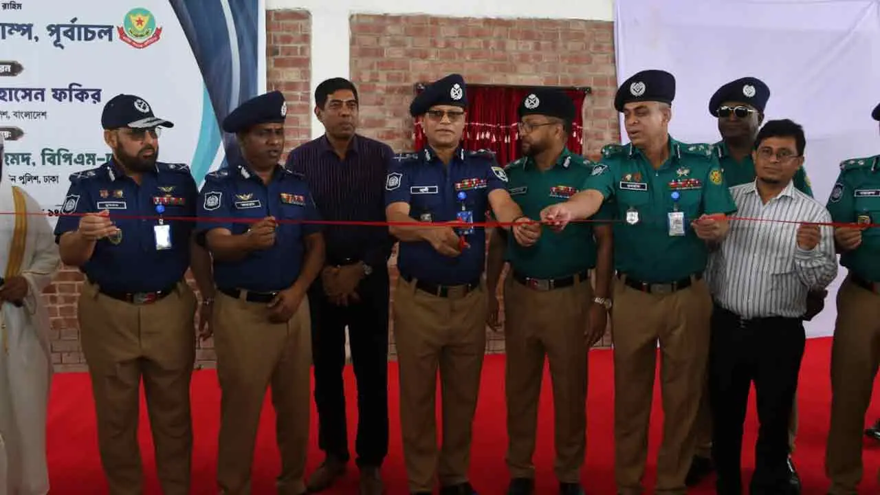 পূর্বাচল নতুন শহর প্রকল্পের নিরাপত্তায় চালু হলো ‘বরকাউ পুলিশ ক্যাম্প’