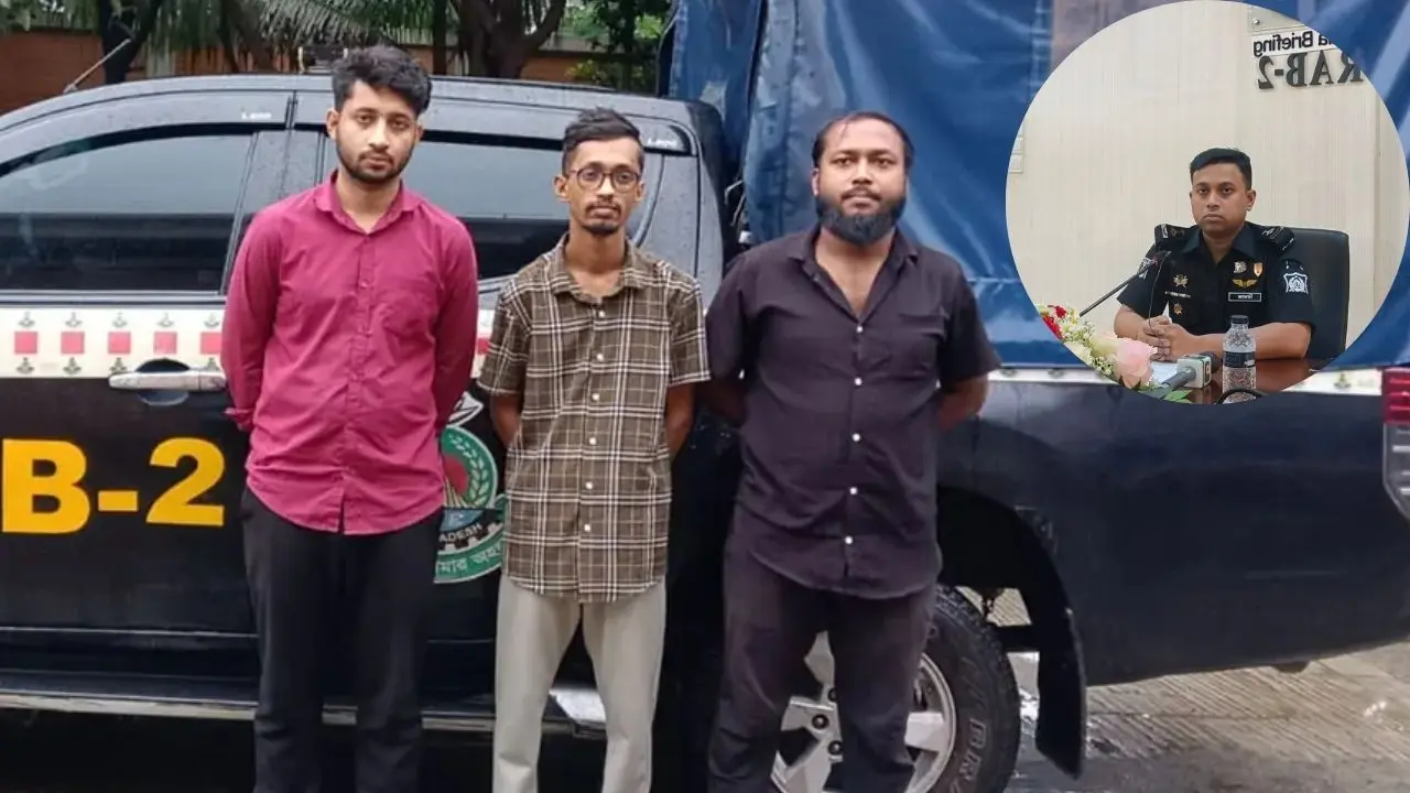 চুরি-ছিনতাইয়ের মোবাইল কিনে যন্ত্রাংশ বিক্রি, র্যাবের জালে আটক তিন