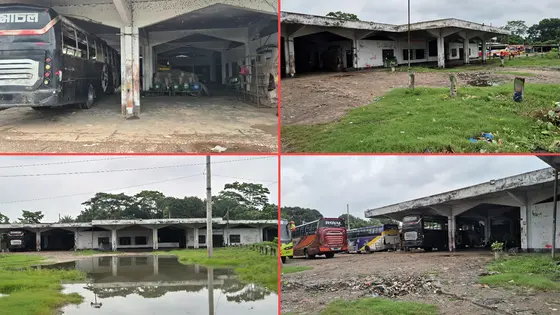 তিন দশকেও চালু হয়নি রাজবাড়ীর কোটি টাকার বাস টার্মিনাল