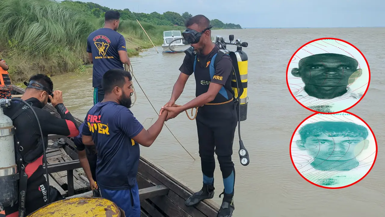 পদ্মায় নৌকাডুবি: ২০ ঘণ্টায়ও মেলেনি বাবা-ছেলের সন্ধান
