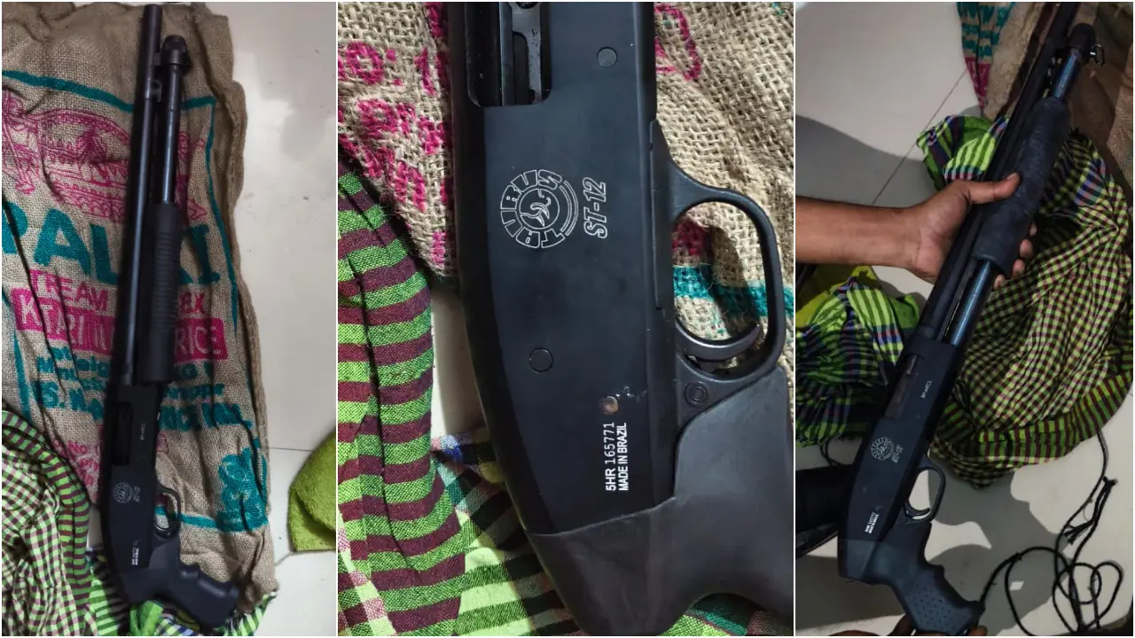 বসিলা থেকে বিদেশি শটগান উদ্ধার