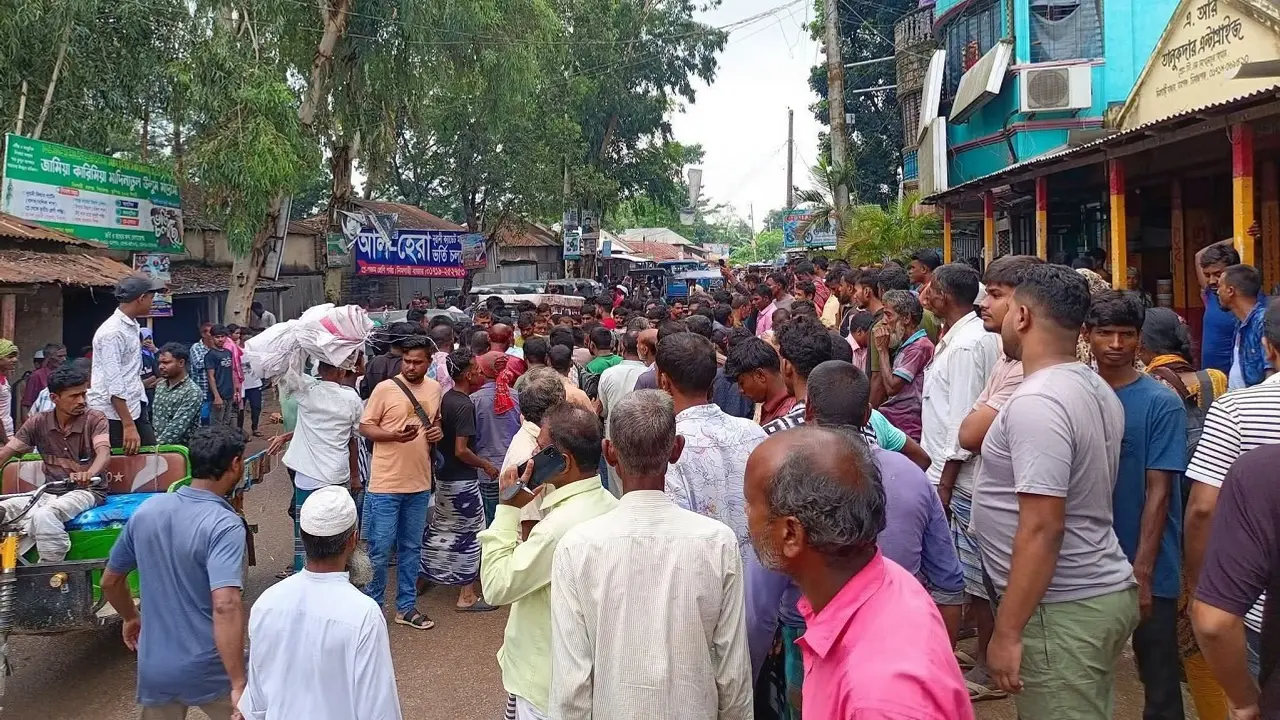 সড়কে পড়ে যাওয়া পাঙাশ মাছ তুলতে গিয়ে প্রাণ গেল ব্যবসায়ীর