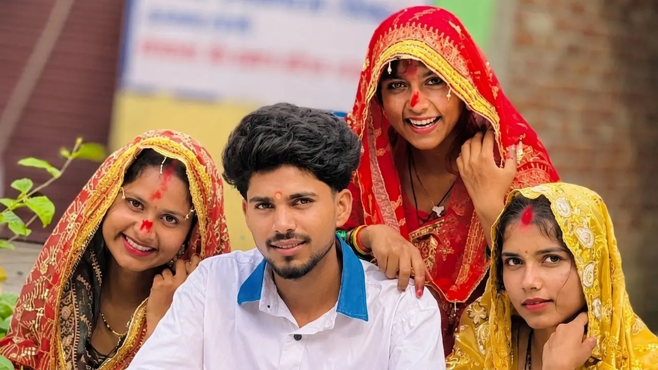 ভারতে তিন বোন একসঙ্গে বিয়ে করলেন এক যুবককে