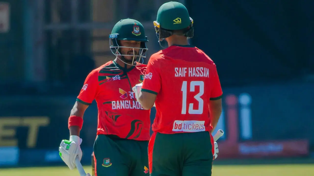 শেষ ওভারে সাইফউদ্দিনের ৪ ছক্কায় বড় সংগ্রহ বাংলাদেশের