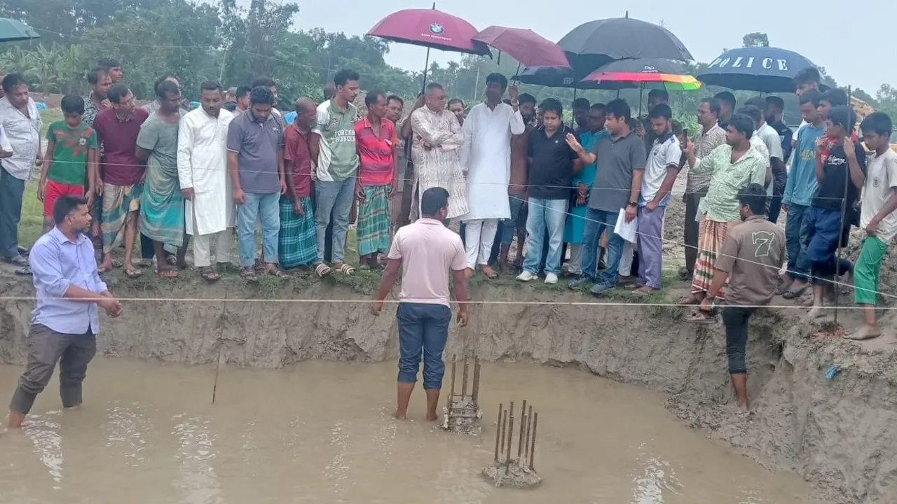 রংপুরে স্টেডিয়াম নির্মাণে অনিয়মের অভিযোগ, তদন্তে উপজেলা প্রশাসন