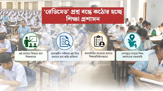 শিক্ষকদের জন্য কড়া বার্তা,  হুবহু গাইড বইয়ের প্রশ্নে আর নয় পরীক্ষা