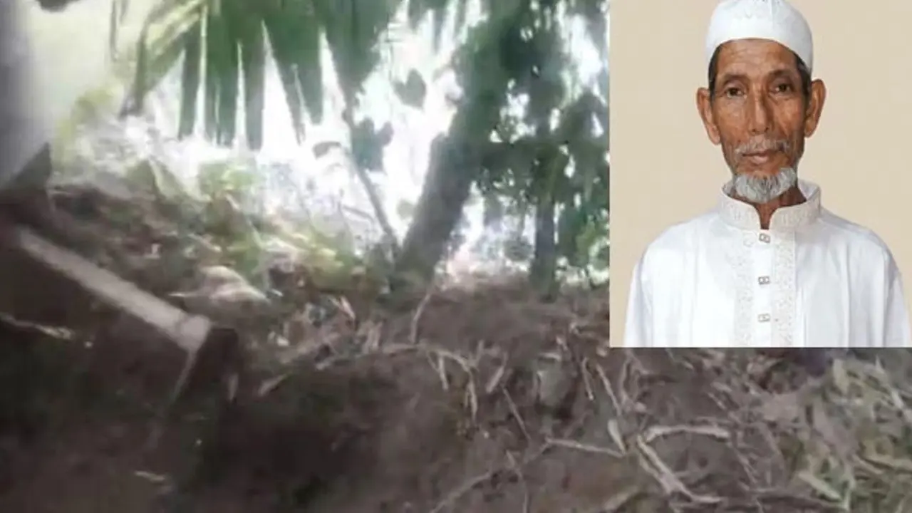 বাড়ির পেছনে মিলল নিখোঁজ স্বামীর মাটিচাপা মরদেহ, স্ত্রী আটক