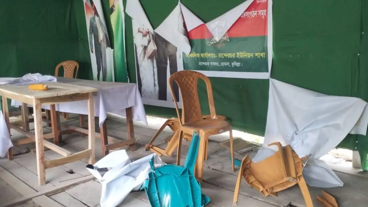 কুমিল্লায় বিএনপি অফিস ভাঙচুরের অভিযোগ জামায়াত নেতাকর্মীদের বিরুদ্ধে