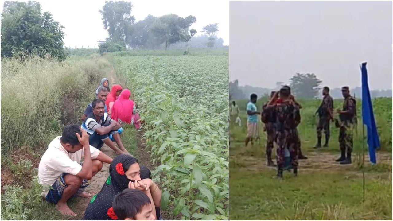 শূন্যরেখায় খোলা আকাশের নিচে নারী, পুরুষ ও শিশু, হয়নি পতাকা বৈঠক