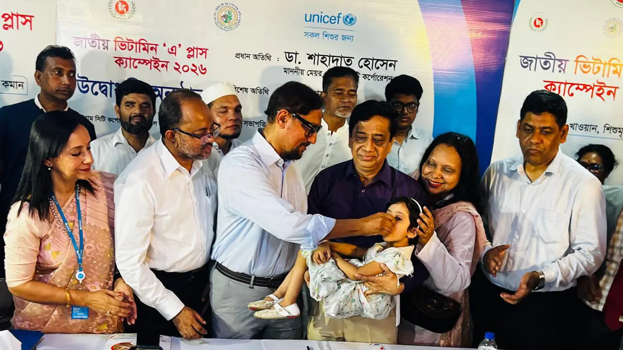 ভিটামিন ‘এ’ ক্যাপসুল থেকে বাদ যাবে না কোনো শিশু : চসিক মেয়র