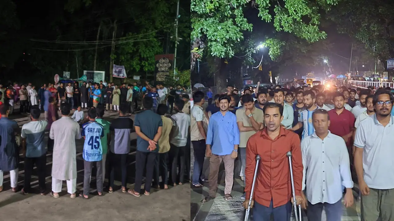 চট্টগ্রাম বিশ্ববিদ্যালয়ে ছাত্রদল-ছাত্রশিবিরের পাল্টাপাল্টি বিক্ষোভ