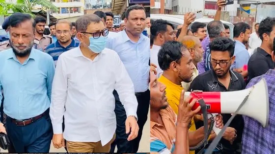 হাসপাতালের তত্ত্বাবধায়ক প্রত্যাহার, স্বাস্থ্যমন্ত্রীকে ঘিরে বিক্ষোভ
