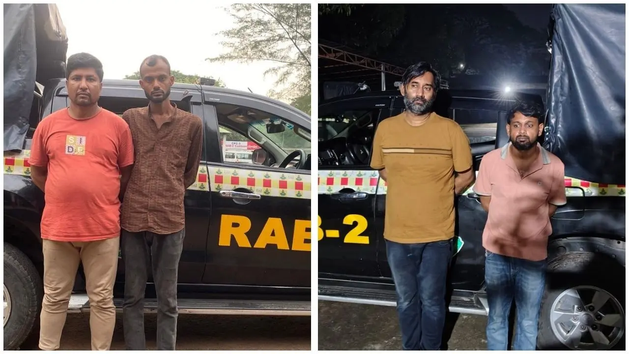 তেজগাঁও-দারুস সালামে ৩৬৩০ পিস ইয়াবাসহ ৪ মাদক কারবারি গ্রেপ্তার