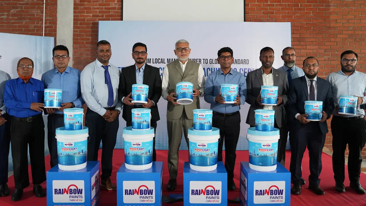 ছাদের সুরক্ষায় বাজারে এলো রেইনবো রুফ কোট