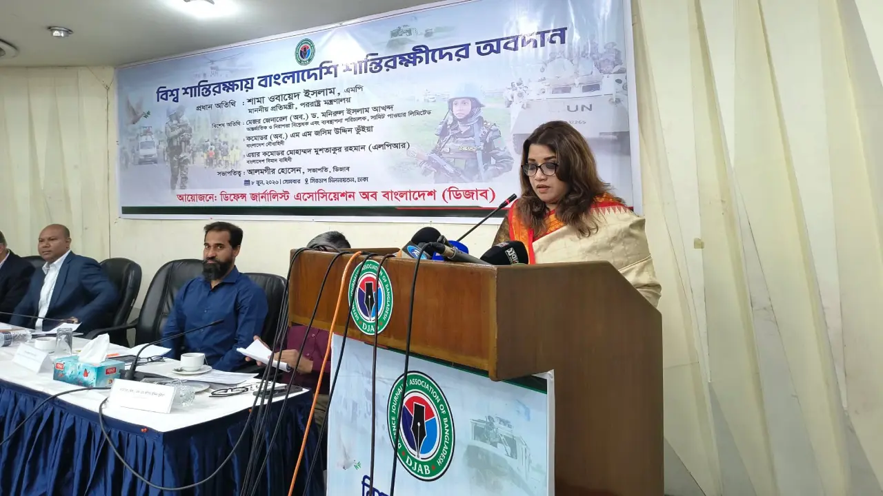 বাংলাদেশের শান্তিরক্ষীদের স্যালুট জানালেন শামা ওবায়েদ