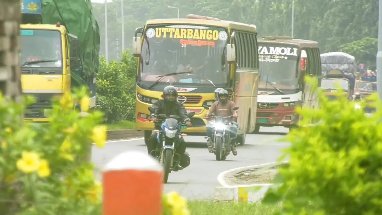 যমুনা সেতুতে ঈদ পরবর্তী সর্বোচ্চ যানবাহন পারাপার