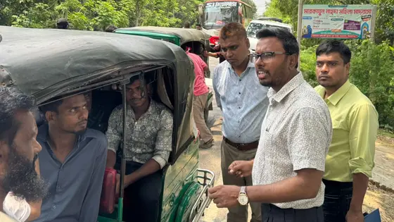 সিরাজগঞ্জে সিএনজি ভাড়া বেশি নেওয়ায় অভিযান, জরিমানা