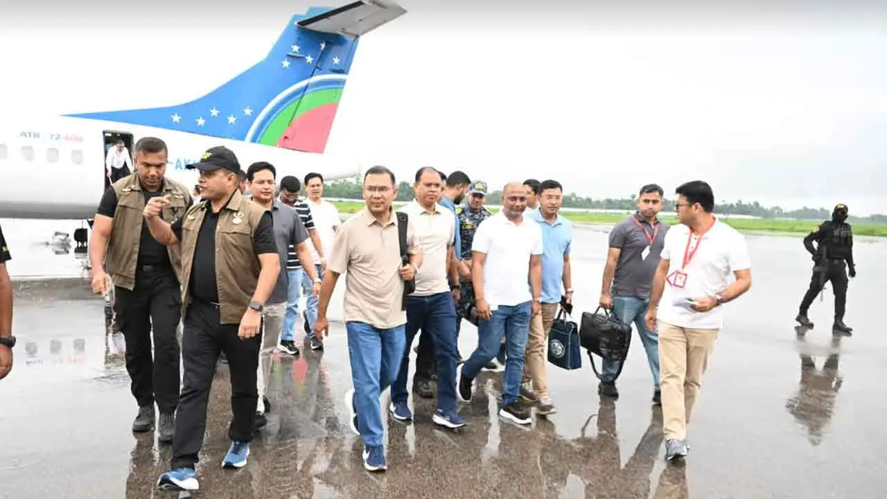 সিলেট বিমানবন্দরে পৌঁছেছেন প্রধানমন্ত্রী