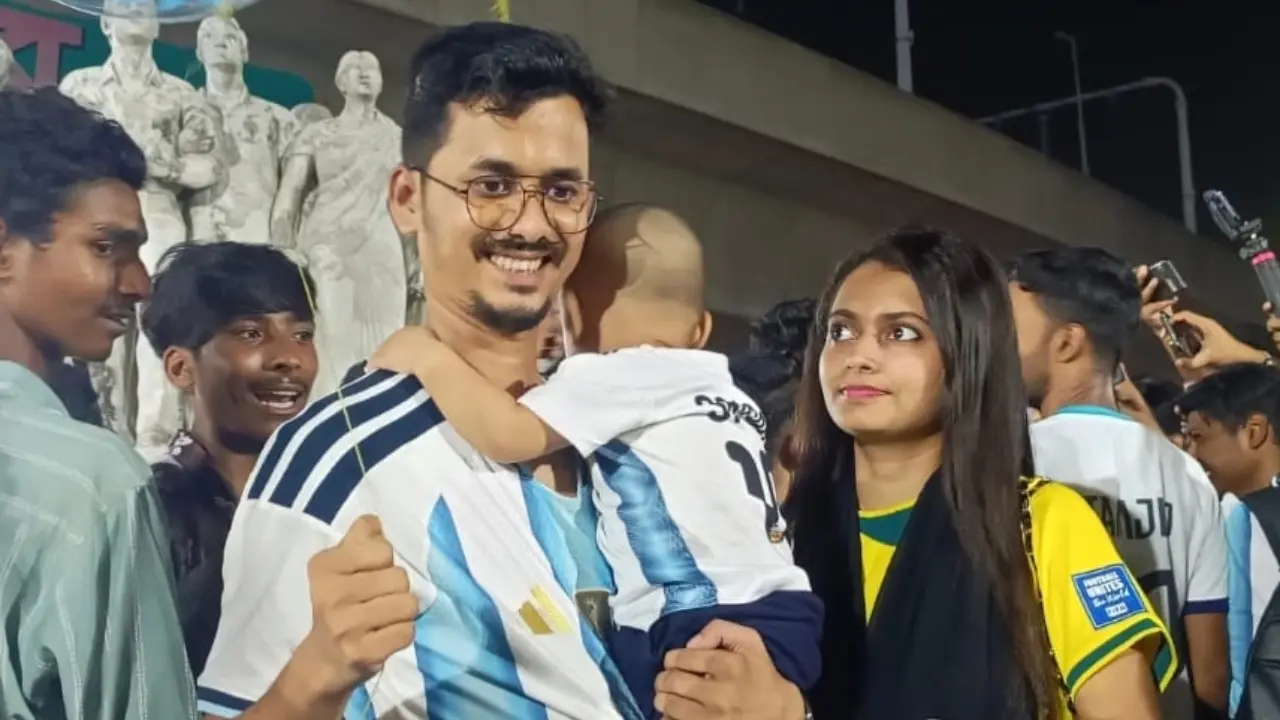 মেসির ভক্ত বাবা ব্রাজিল সমর্থক মা, ১৮ মাসের ছেলের ঠিকানা আর্জেন্টিনা