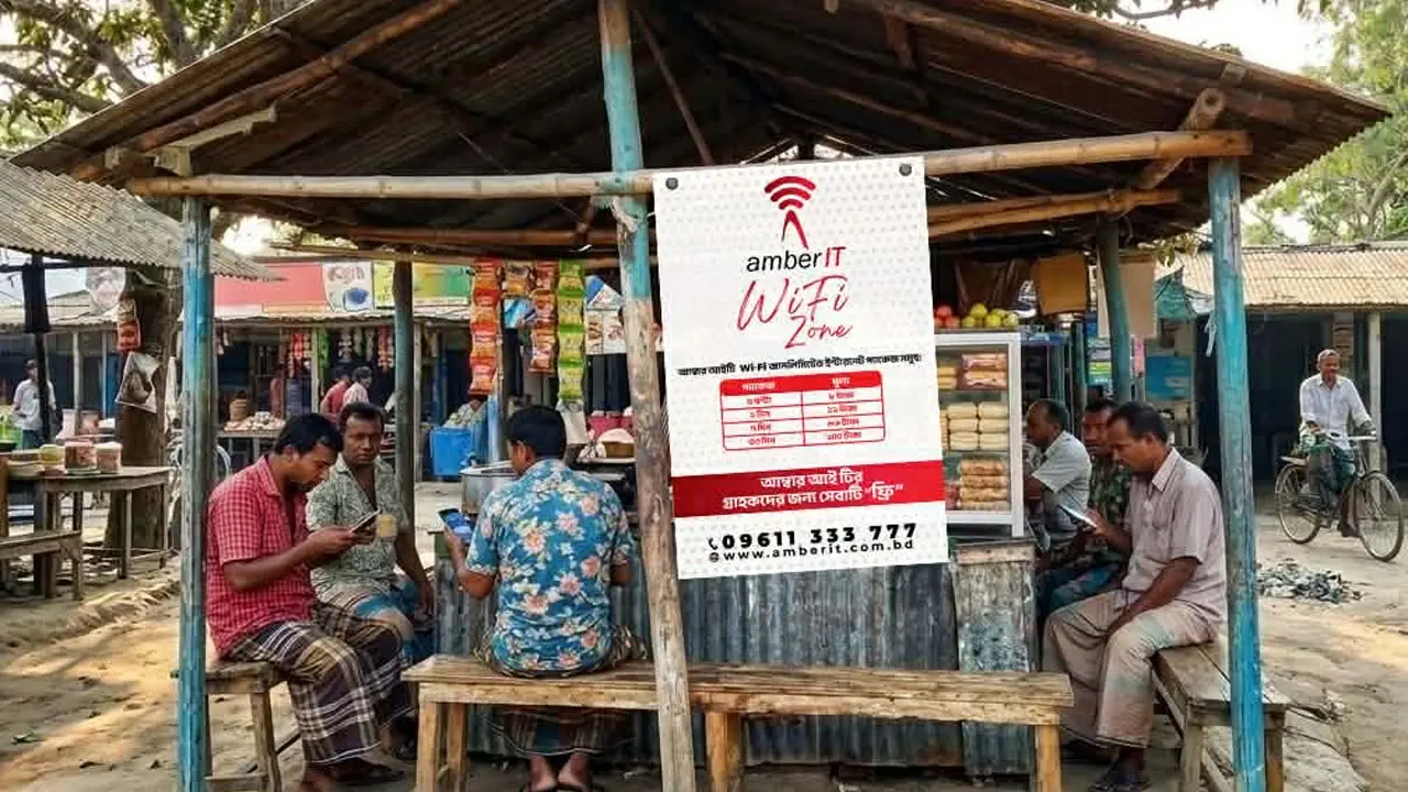সারাদেশে ফ্রি ওয়াই-ফাই জোন চালু করছে আম্বার আইটি