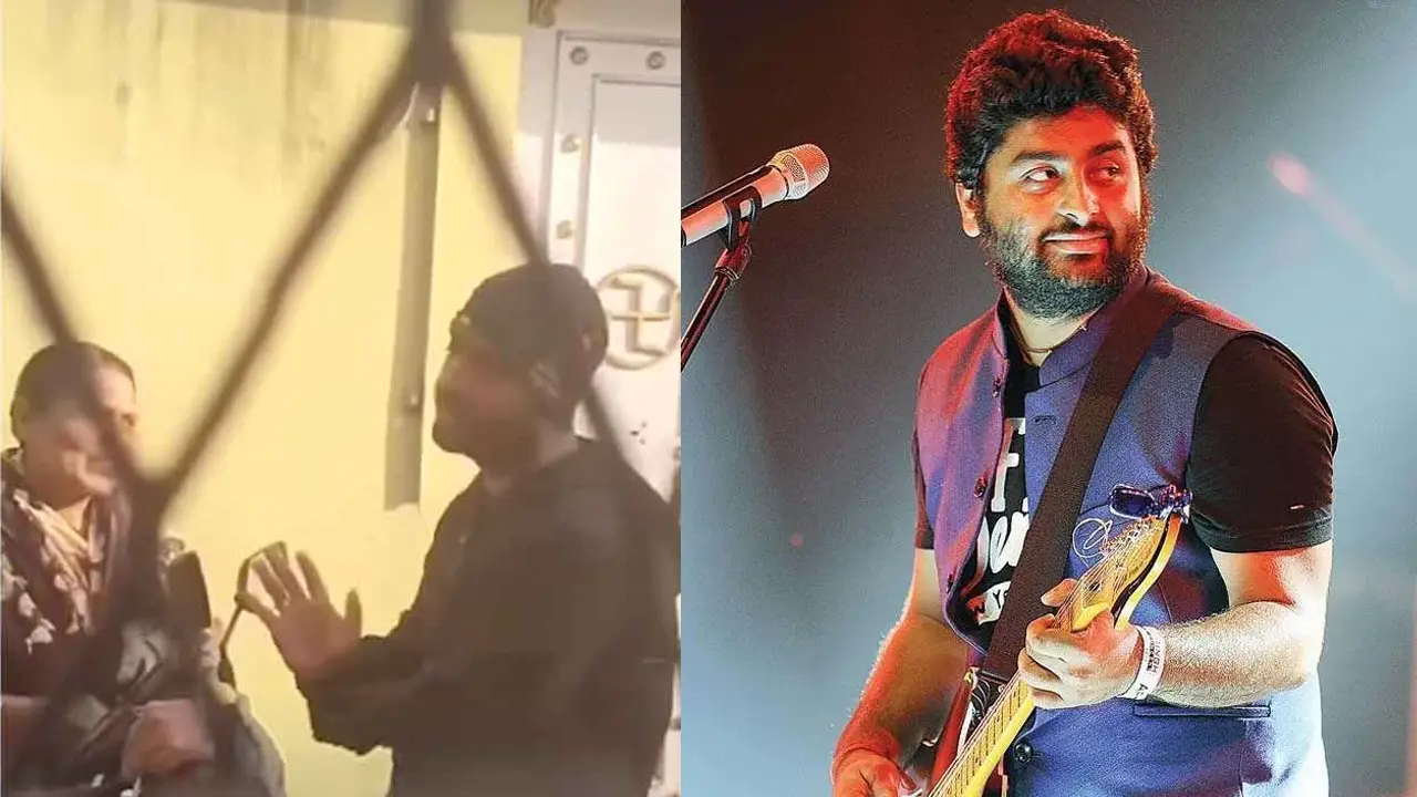 পথিককে রাস্তা চেনাচ্ছেন অরিজিৎ সিং
