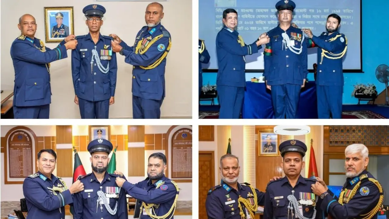 স্বাধীনতা দিবসে বিমান বাহিনীতে ৯ জনের পদোন্নতি