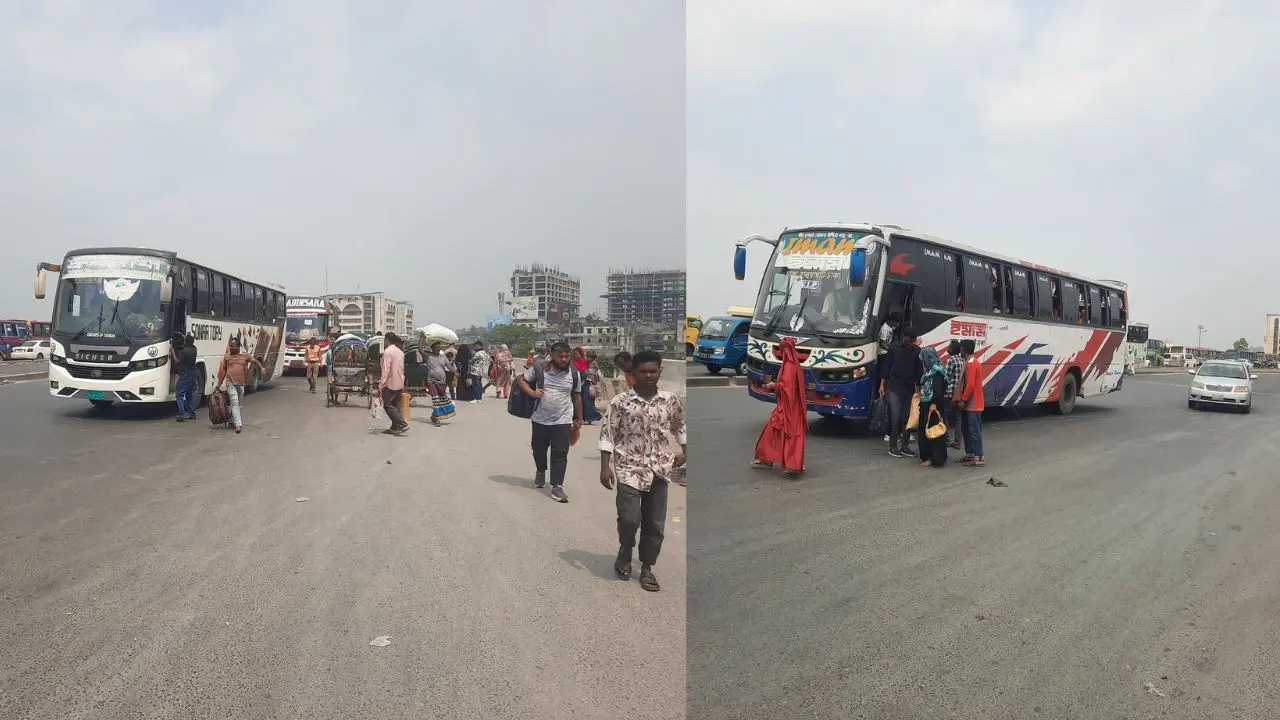 ঈদ শেষে বাড়ছে রাজধানীমুখী মানুষের চাপ