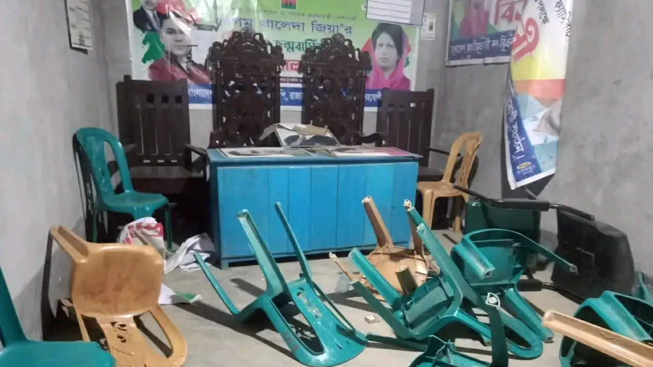 গাইবান্ধায় বিএনপির কার্যালয় ভাঙচুর, থানায় অভিযোগ