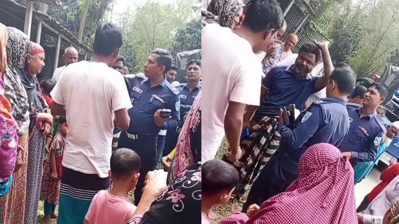 কুড়িগ্রামে পুলিশকে অবরুদ্ধ করে ‘মব’ সৃষ্টি, ভিডিও ভাইরাল