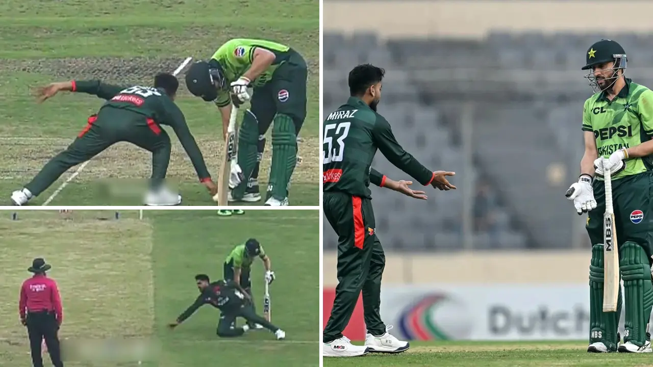 সালমানের রানআউট নিয়ে বিতর্ক, মিরাজের পক্ষ নিলেন রমিজ রাজা!