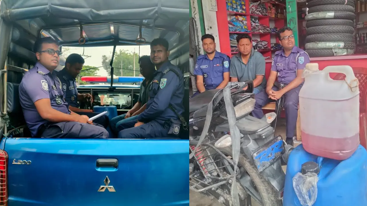 খোলা বাজারে পেট্রোল বিক্রির দায়ে ব্যবসায়ীর কারাদণ্ড