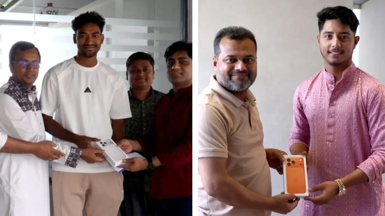 বিপিএলের চ্যাম্পিয়ন দল রাজশাহী সবাইকে দিল আইফোন