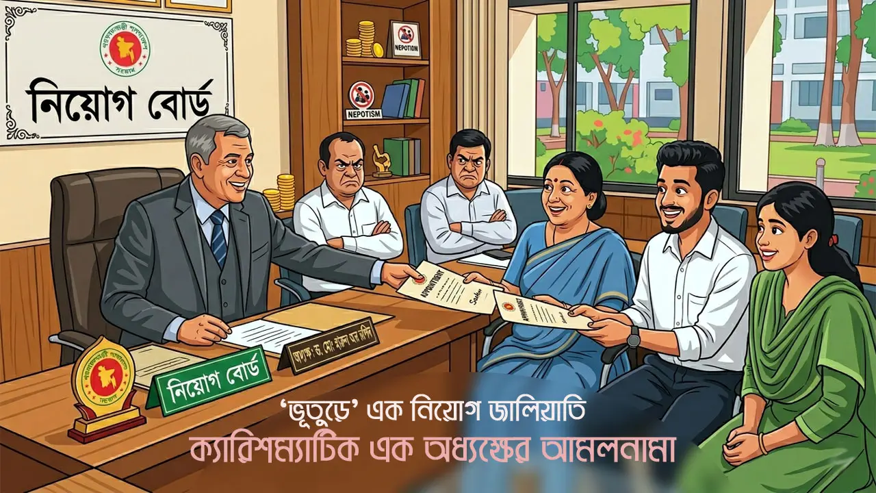 অধ্যক্ষ নিজেই ছিলেন নিয়োগ বোর্ডে, চাকরি দিলেন স্ত্রী-ছেলে-মেয়েকে!