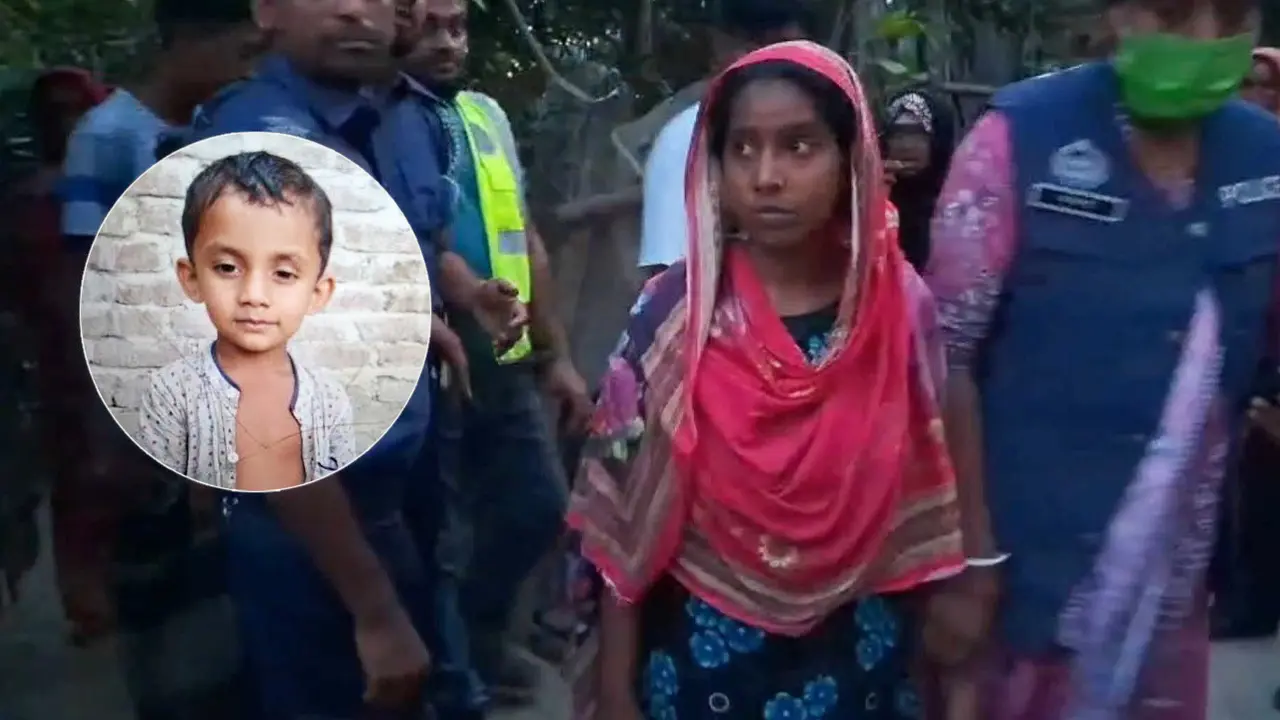 বালতিতে চুবিয়ে ৬ বছরের শিশুকে হত্যার অভিযোগ, সৎ মা আটক