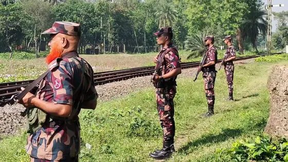 ভারতে চামড়া পাচার ঠেকাতে হিলি সীমান্তে কঠোর নজরদারি বিজিবির