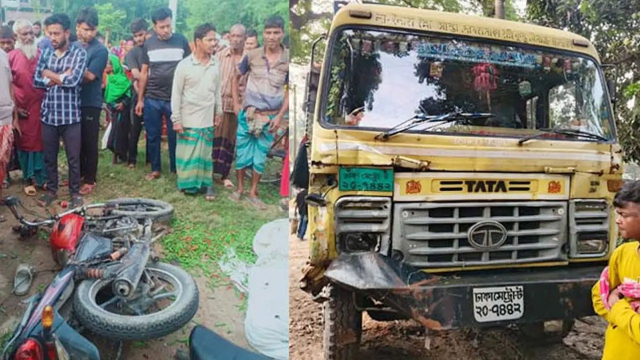 যশোরে কাভার্ডভ্যানের ধাক্কায় দুই মোটরসাইকেল আরোহী নিহত