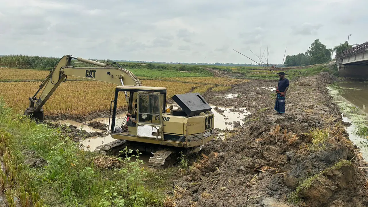 উজানের ঢলে পানি বাড়ছে চলনবিলে, তলিয়ে যাওয়ার শঙ্কায় ২৬ হাজার হেক্টর ধান