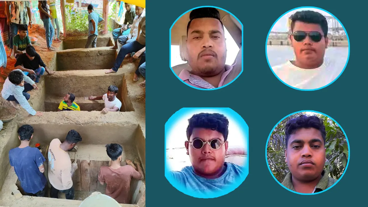 ওমান থেকে ফিরলো কফিনবন্দি হয়ে, পাশাপাশি কবরে শায়িত হবেন ৪ ভাই