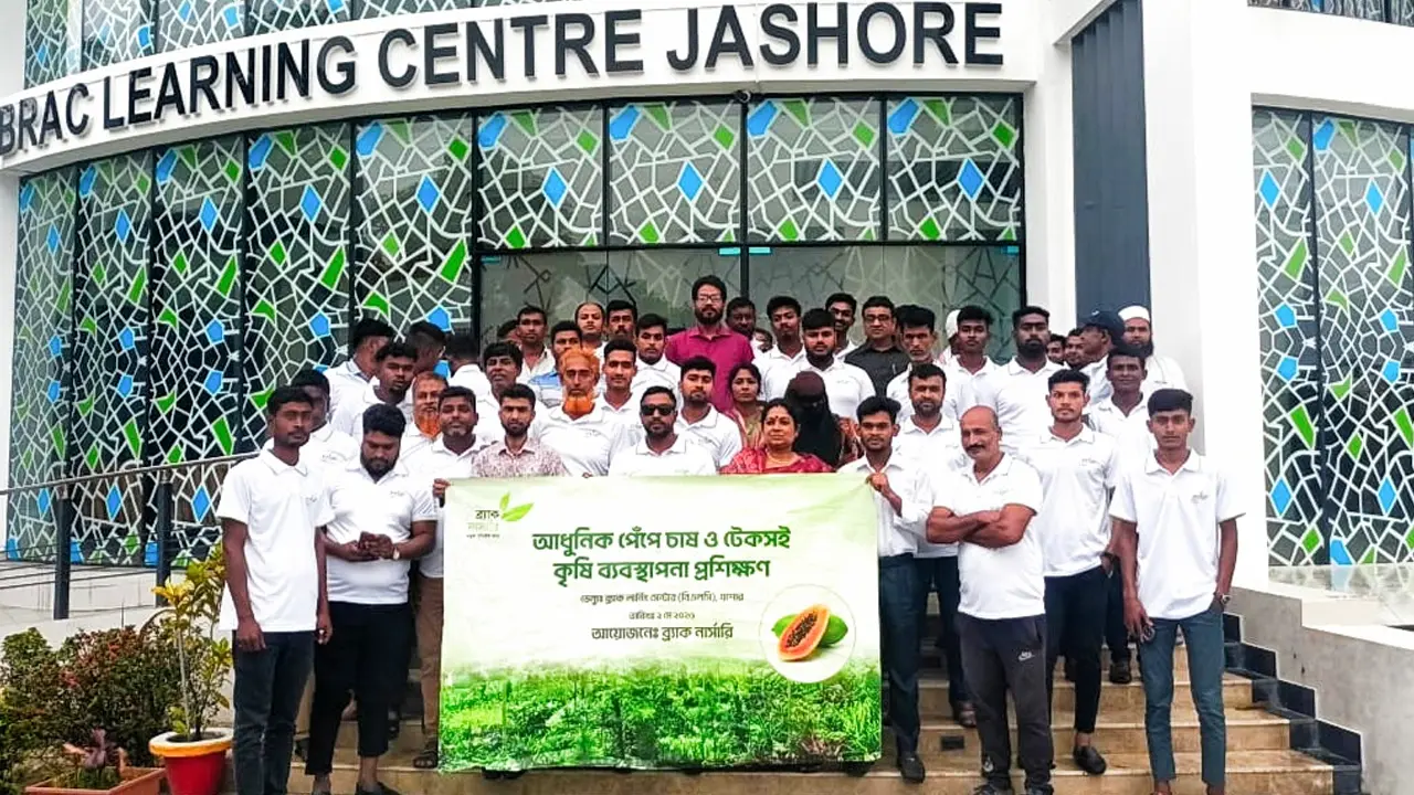 যশোরে পেঁপে চাষে আধুনিক পদ্ধতি ও বাজারজাতকরণ প্রশিক্ষণ