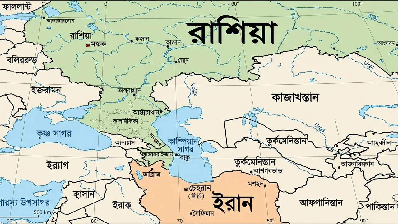 কাস্পিয়ান সাগর দিয়ে ইরানকে ড্রোনের যন্ত্রাংশ দিচ্ছে রাশিয়া