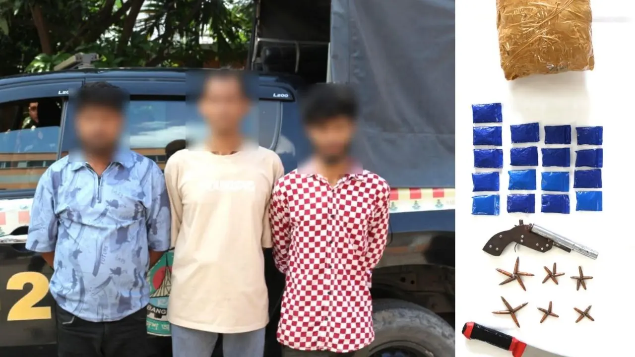 আদাবরে ‘কব্জিকাটা’ গ্রুপের ৩ সদস্য গ্রেপ্তার