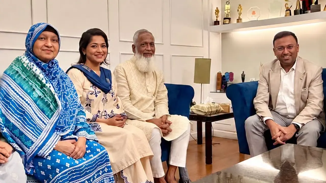বাঁধনের বাসায় পররাষ্ট্র প্রতিমন্ত্রী হুমায়ুন কবির