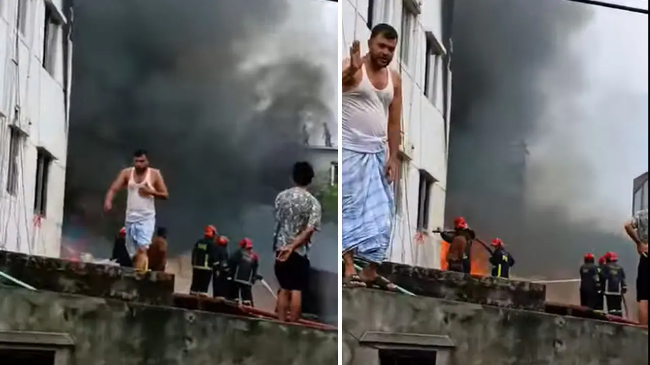 বাড্ডায় ফার্নিচারের গোডাউনে আগুন, নিয়ন্ত্রণে কাজ করছে ৪ ইউনিট