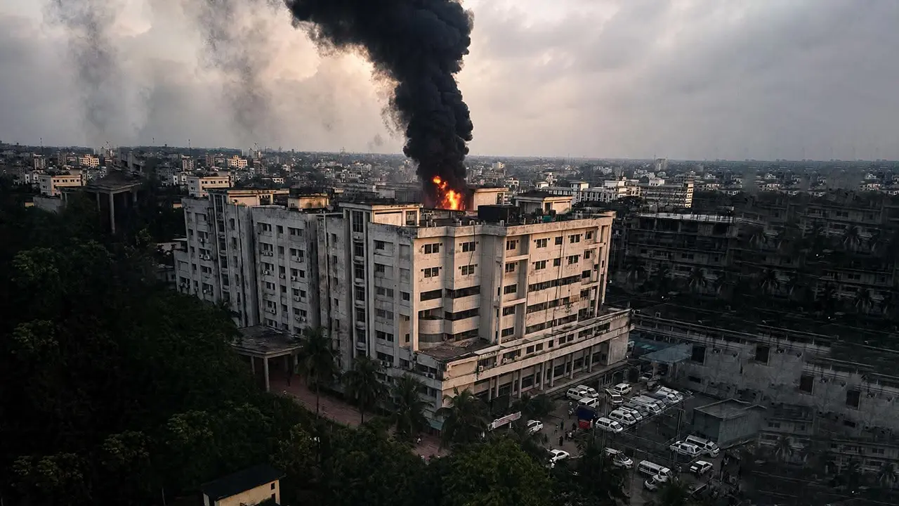 ময়মনসিংহ হাসপাতালে আগুন: জেলা প্রশাসনের পৃথক তদন্ত কমিটি