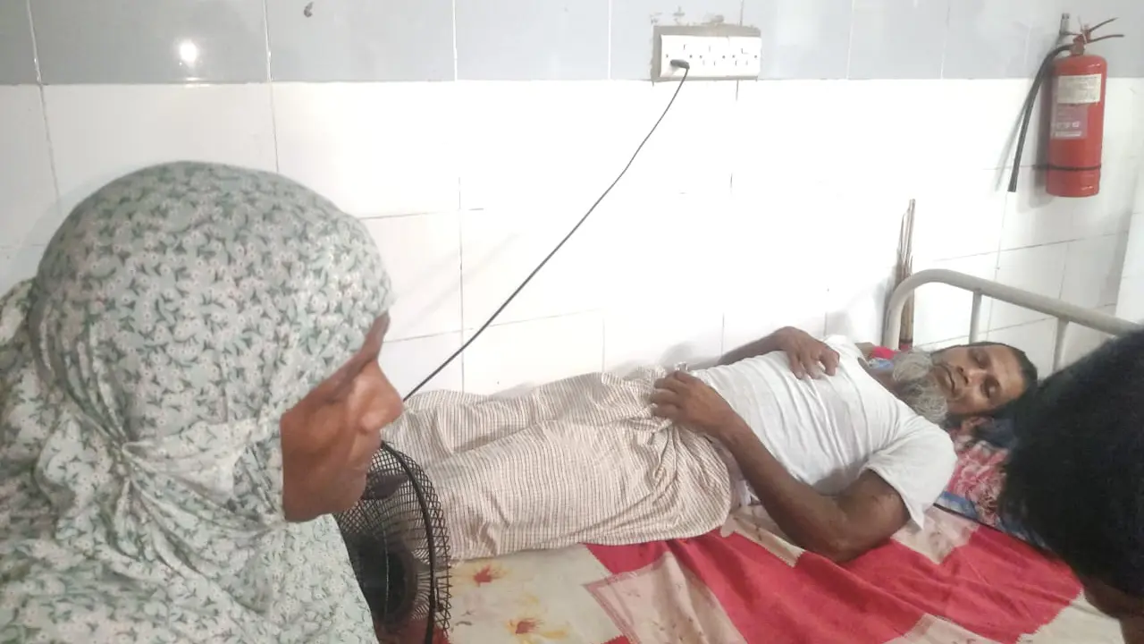 নীলফামারীতে প্রতিবন্ধী বৃদ্ধকে কুপিয়ে জখম