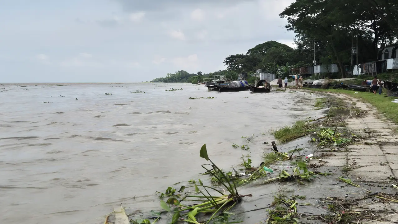রাজবাড়ীতে বাড়ছে নদ-নদীর পানি, বিপৎসীমা ছুঁই ছুঁই