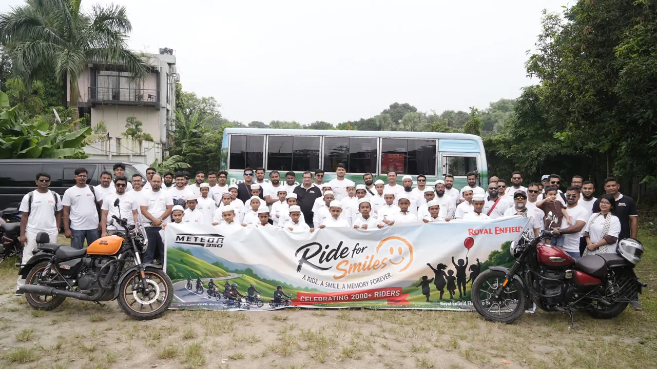 সুবিধাবঞ্চিত শিশুদের মুখে হাসি ফুটিয়ে উদযাপিত হলো ‘রাইড ফর স্মাইলস’