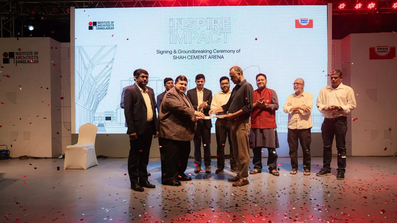 বাস্থই প্রাঙ্গণে শাহ্ সিমেন্ট এরিনার নির্মাণ কাজ শুরু